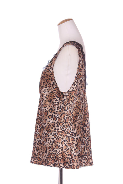 DECJUBA (LN) Lace trim leopard satin cami! 14