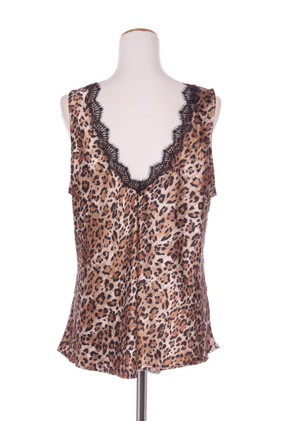 DECJUBA (LN) Lace trim leopard satin cami! 14
