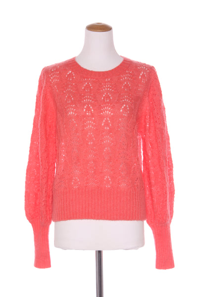 MAX - Wool + mohair patterned knit - Coral! 14