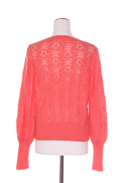 MAX - Wool + mohair patterned knit - Coral! 14