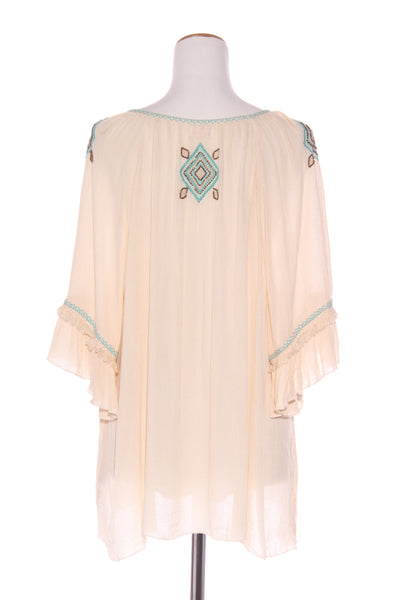 LULA SOUL - Turquoise embroidered + embellished top! 20