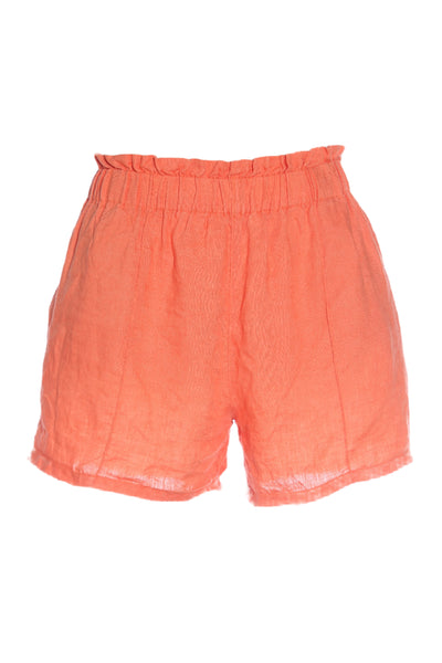 SEED - Orange linen paperbag shorts! 8