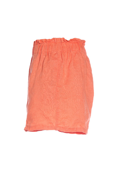 SEED - Orange linen paperbag shorts! 8