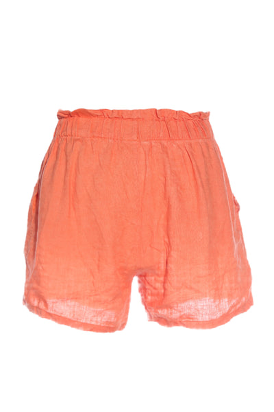 SEED - Orange linen paperbag shorts! 8