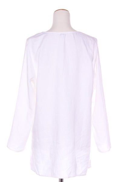 HEINE (LN) Embellished V neck linen tunic! 14-16