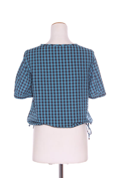 SYLVESTER - Blue check cotton top! 6-10