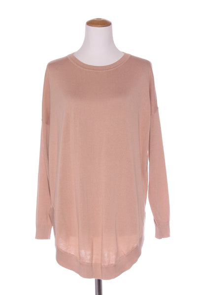 EB & IVE - Blush pink curve hem knit jumper! 8-18