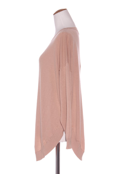 EB & IVE - Blush pink curve hem knit jumper! 8-18
