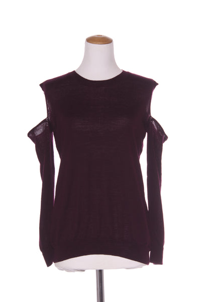 ANDREA MOORE - Cut out merino knit - Dark plum! 10-12