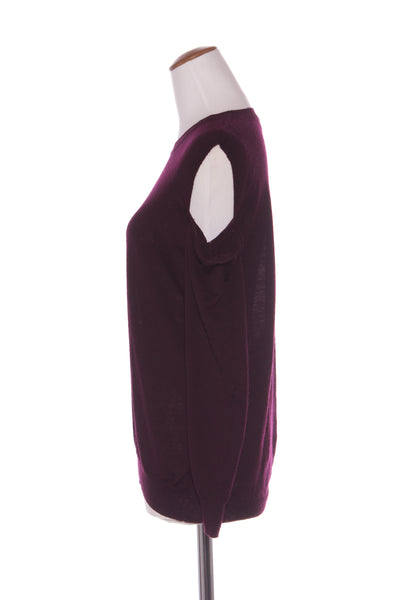 ANDREA MOORE - Cut out merino knit - Dark plum! 10-12