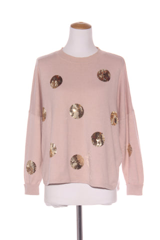 EB & IVE - Gold sequin spot knit jumper! 8-16