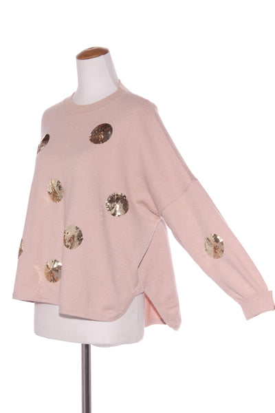 EB & IVE - Gold sequin spot knit jumper! 8-16