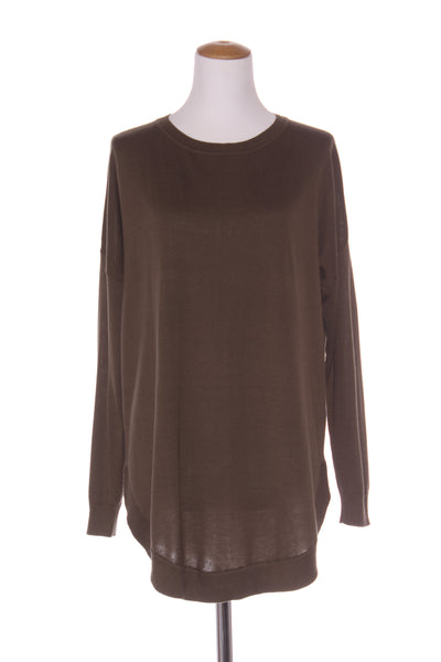 EB & IVE - Khaki curve hem knit jumper! 8-18