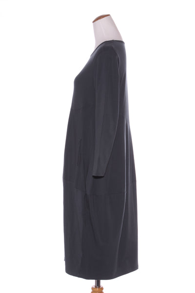 TIRELLI - Diagonal pleat green L/S dress! 10