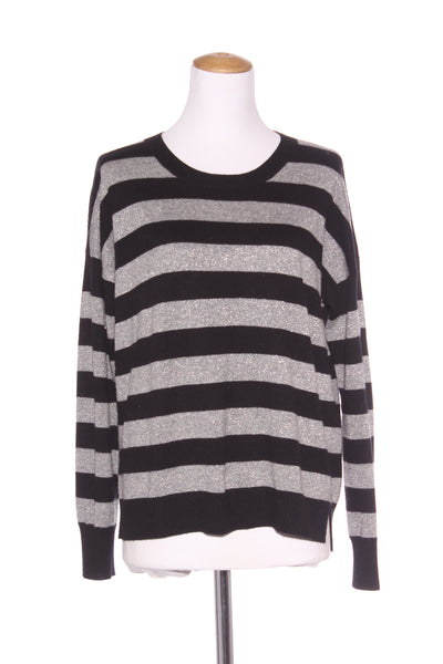 COUNTRY ROAD - Silver stripe wool blend knit! 12