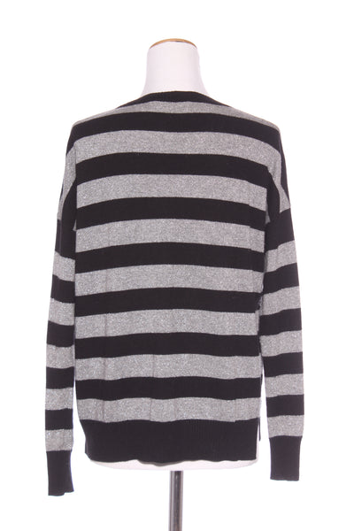 COUNTRY ROAD - Silver stripe wool blend knit! 12