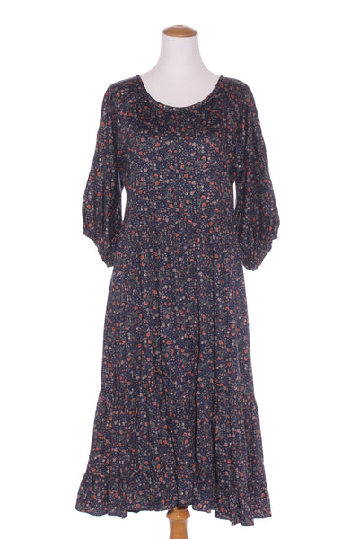 SLOAN (NZ) Handmade wildflower tiered midi dress! 12