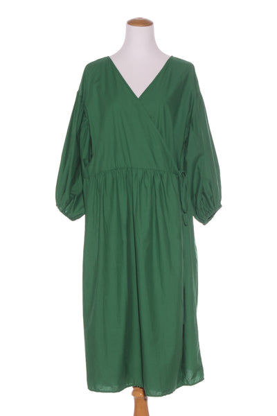 RICOCHET (NZ) Cali green wrap midi dress! 10-14