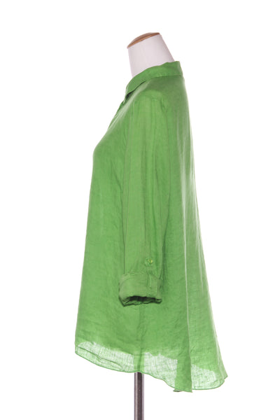DIDI - Parrot green linen shirt! 14-16
