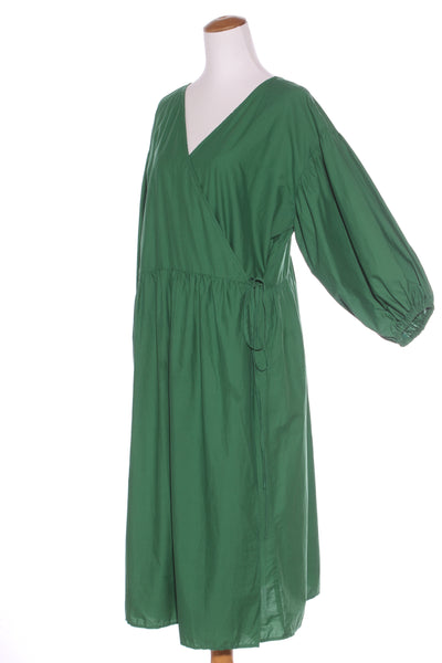 RICOCHET (NZ) Cali green wrap midi dress! 10-14