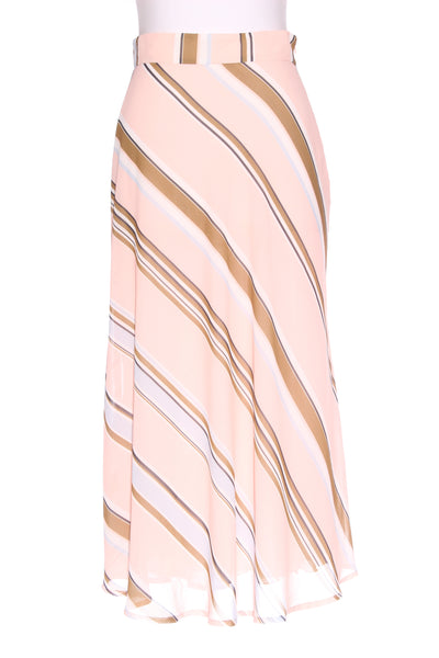 RUBY (NZ) Luna olive stripe blush midi skirt! 8