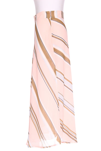 RUBY (NZ) Luna olive stripe blush midi skirt! 8