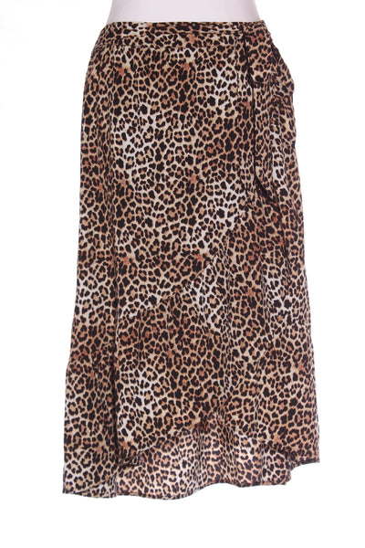 DECJUBA - Animal print faux wrap ruffle skirt! 12