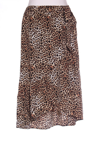 DECJUBA - Animal print faux wrap ruffle skirt! 12