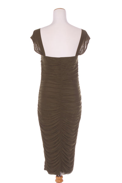 PRETTY GARDEN (BN) Ruched mesh lined dress! 12-14