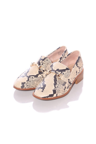 MI PIACI - Spencer leather loafer - snakeskin! 38