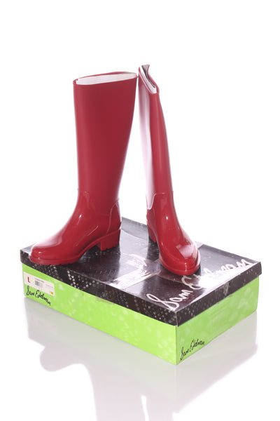 SAM EDELMAN "Sydney" red rain boot! 7
