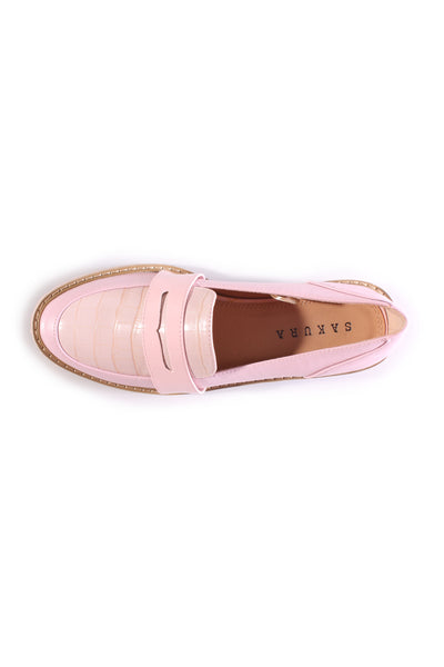 SAKURA "Marseille" loafers - Lilac croc! 9