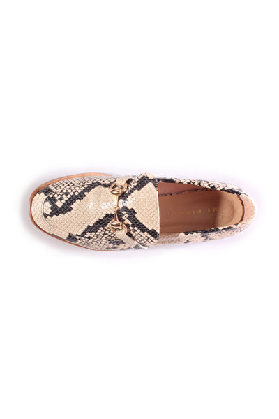 MI PIACI - Spencer leather loafer - snakeskin! 38