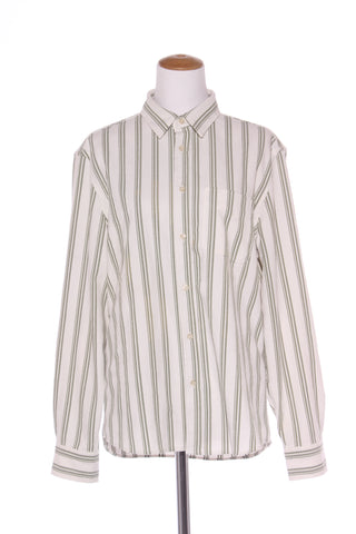ZARA - Heavy textured olive stripe shirt! 14