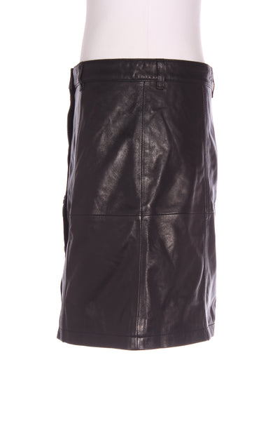 IRO Paris "Gem" button front lamb leather mini skirt! 14