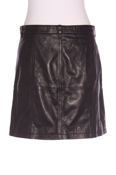 IRO Paris "Gem" button front lamb leather mini skirt! 14