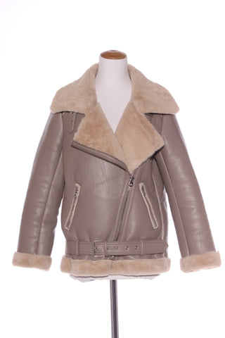 DECJUBA - Sherpa lined aviator jacket! 10-12