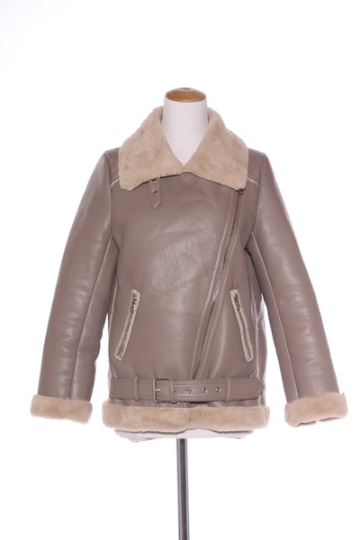 DECJUBA - Sherpa lined aviator jacket! 10-12