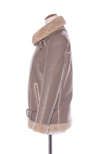 DECJUBA - Sherpa lined aviator jacket! 10-12