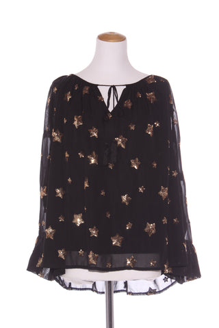 AUGUSTINE - Gold sequin star blouse! 12