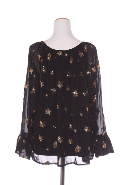 AUGUSTINE - Gold sequin star blouse! 12