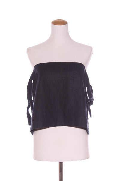 SIR - Navy linen off the shoulder top! 14