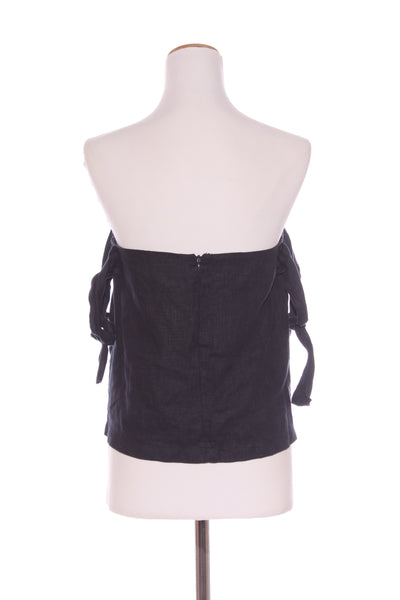 SIR - Navy linen off the shoulder top! 14