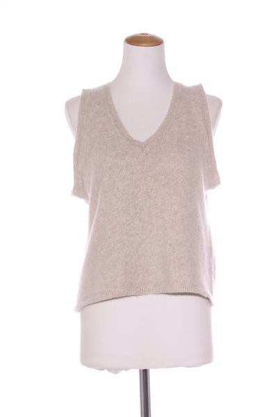 MEG BY DESIGN - Tanja wool vest - Oatmeal! 10-14