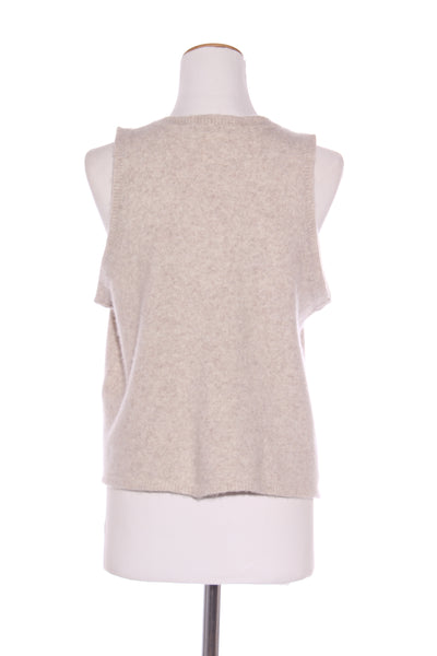 MEG BY DESIGN - Tanja wool vest - Oatmeal! 10-14
