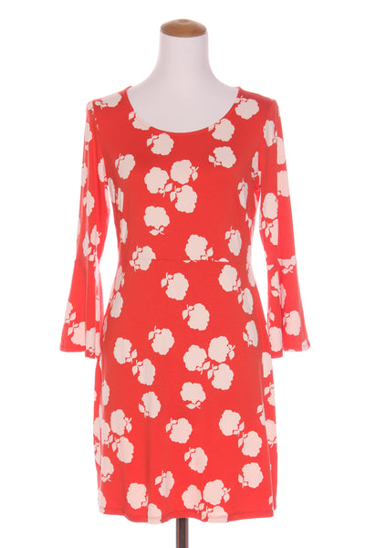 BODEN - Orange floral flare sleeve dress! 12