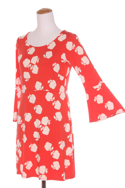 BODEN - Orange floral flare sleeve dress! 12