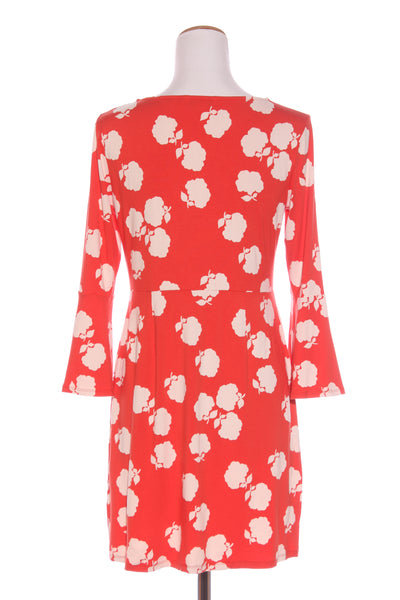 BODEN - Orange floral flare sleeve dress! 12