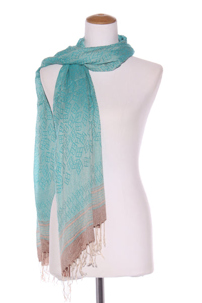 GET WRAPPED - Pashmina? soft turquoise scarf/shall!