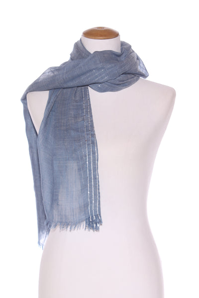 IVYS (BN) Sequin detail scarf - Denim blue!